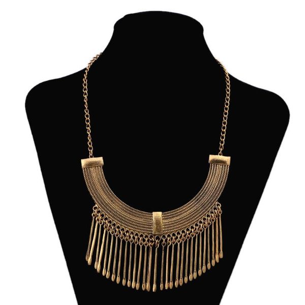 lzhlq bohemia long tassel geometric pendant necklaces fashion women maxi vintage necklace metal plated carved jewelry statement, Silver
lzhlq bohemia long tassel geometric pendant necklaces fashion women maxi vintage necklace metal plated carved jewelry statement, Silver