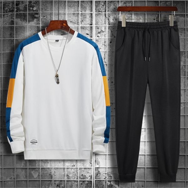 patchwork men sportswear sets spring autumn sweatshirts men's harajuku tracksuit male 2 piece sweatshirt+sweatpants set 210603, Gray
patchwork men sportswear sets spring autumn sweatshirts men's harajuku tracksuit male 2 piece sweatshirt+sweatpants set 210603, Gray