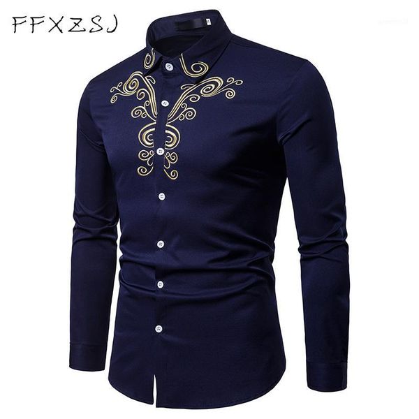 men's casual shirts ffxzsj brand spring royal court style solid floral embroidered dress lapel shirt slim fit long sleeve men shirt1, White;black
men's casual shirts ffxzsj brand spring royal court style solid floral embroidered dress lapel shirt slim fit long sleeve men shirt1, White;black