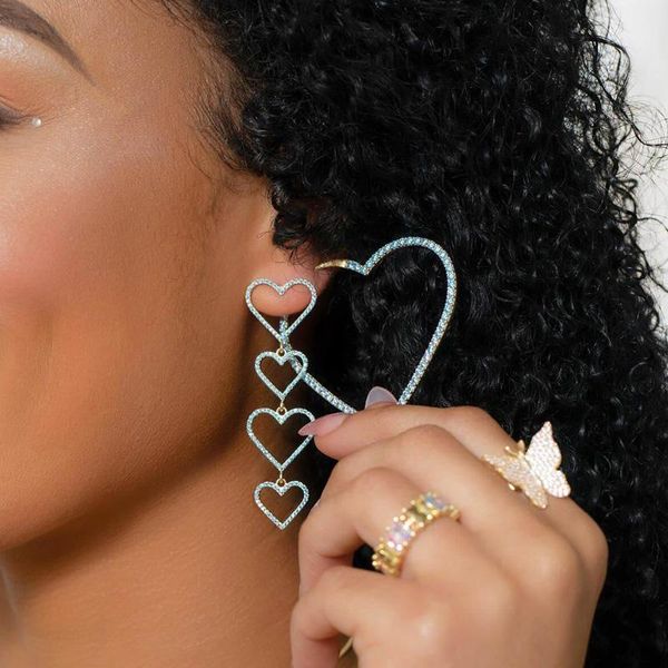 hoop & huggie gold color iced out bling cz clear pink blue big heart vermeil earring 2021 hearts gift for girlfriend jewelry, Golden;silver
hoop & huggie gold color iced out bling cz clear pink blue big heart vermeil earring 2021 hearts gift for girlfriend jewelry, Golden;silver