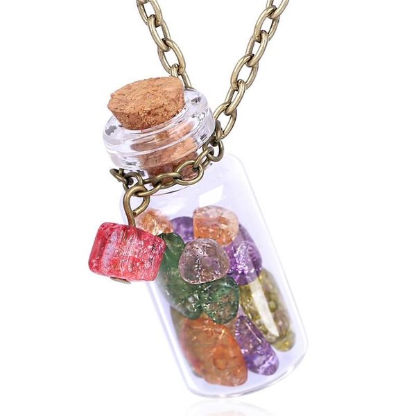 chains fashion fresh colorful stone pendant necklace handmade drift bottle glass children girl jewelry gift, purple yellow, Silver
chains fashion fresh colorful stone pendant necklace handmade drift bottle glass children girl jewelry gift, purple yellow, Silver