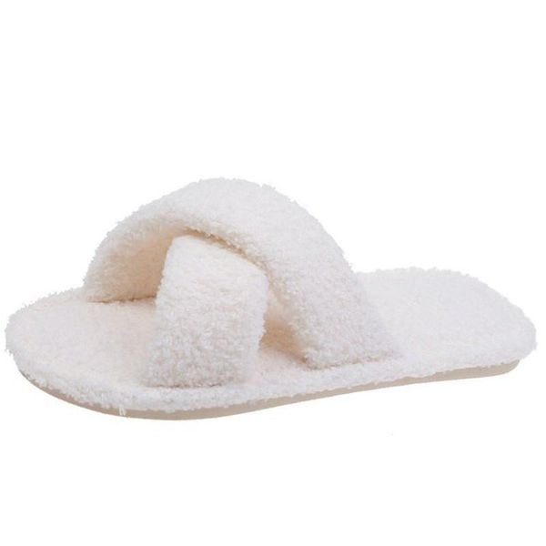 new women's fashion plush slippers women flat-bottomed outer wear cross-slip soles versatile household comfortable warm slippers, Black
new women's fashion plush slippers women flat-bottomed outer wear cross-slip soles versatile household comfortable warm slippers, Black