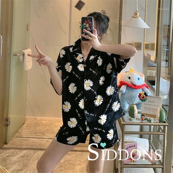 siddons satin pajamas suit nightwear summer new couple homewear sleep set turn-down collar home clothing intimate lingerie1, Black;red
siddons satin pajamas suit nightwear summer new couple homewear sleep set turn-down collar home clothing intimate lingerie1, Black;red