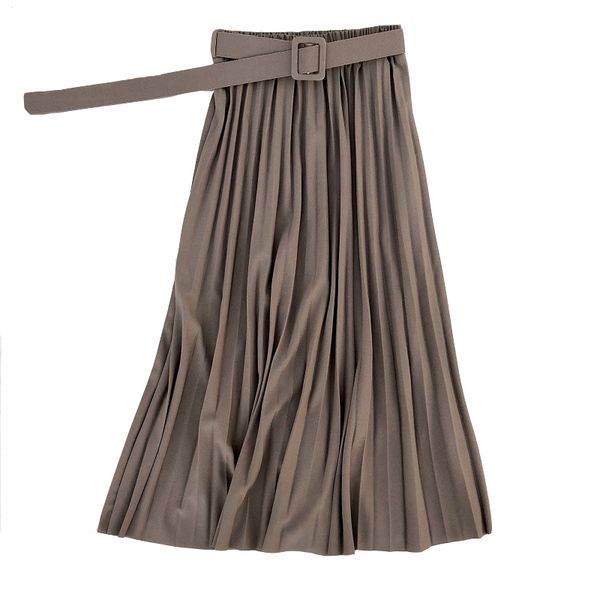 fashion autumn women elegant retro pleated skirts female 2020 high waist skirt with belt chiffon pleated midi long skirts womens q1209, Black
fashion autumn women elegant retro pleated skirts female 2020 high waist skirt with belt chiffon pleated midi long skirts womens q1209, Black