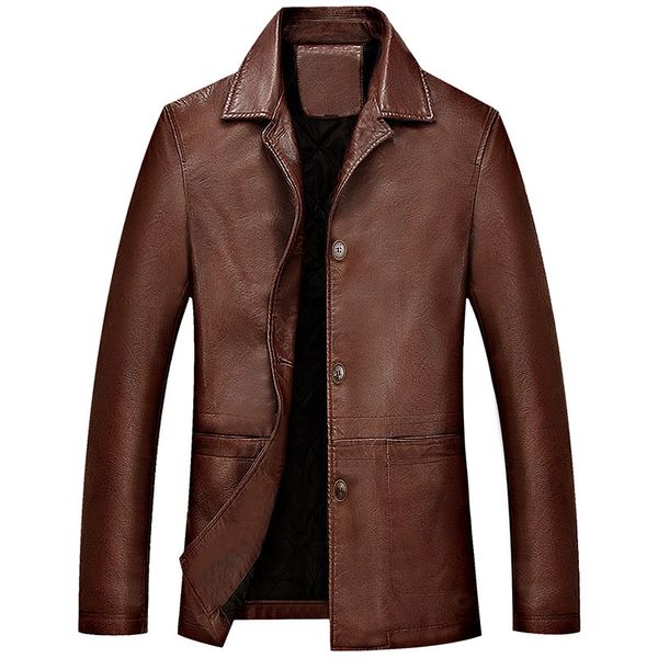 men's winter faux soft pu leather jacket thicken business casual coats man jaqueta masculinas inverno couro m-4xl, Black;brown
men's winter faux soft pu leather jacket thicken business casual coats man jaqueta masculinas inverno couro m-4xl, Black;brown