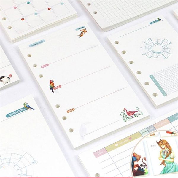 notepads 6 holes forest series loose leaf notebook lattice refills a5 a6 inner page inside paper dairy weekly monthly plan1, Purple;pink
notepads 6 holes forest series loose leaf notebook lattice refills a5 a6 inner page inside paper dairy weekly monthly plan1, Purple;pink