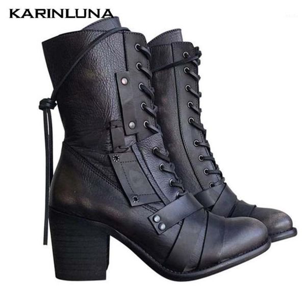boots drop women shoes 2021 fashion ig vintage round toe western mid-calf shoelace footwear1, Black
boots drop women shoes 2021 fashion ig vintage round toe western mid-calf shoelace footwear1, Black