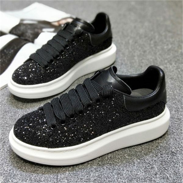 brand sequins leather casual wild breathable ladies white outdoor women's shoes calzado deportiv c1120, Black
brand sequins leather casual wild breathable ladies white outdoor women's shoes calzado deportiv c1120, Black