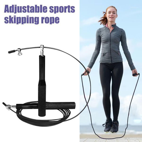 jump ropes metal handle bearing steel wire skipping rope racing 3m adjustable length home gym fitness1 
jump ropes metal handle bearing steel wire skipping rope racing 3m adjustable length home gym fitness1