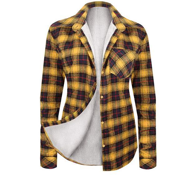 casual womens loose fashion velo lining long sleeve plaidshirt girls'jackets the button down shackets thick check 6qga, Black;brown
casual womens loose fashion velo lining long sleeve plaidshirt girls'jackets the button down shackets thick check 6qga, Black;brown