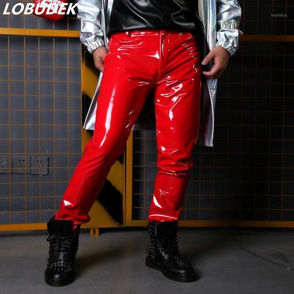 new stage dj hip hop pu leather trousers singer dancer punk costume motorcycle leather pants fashion slim fit faux pants1, Black
new stage dj hip hop pu leather trousers singer dancer punk costume motorcycle leather pants fashion slim fit faux pants1, Black
