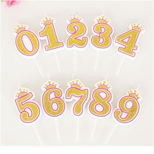 1 pc shinning gold pink/blue crown birthday candles digital 0-9 for kids girls boys birthday party cute candles cake dec bbyjwj
1 pc shinning gold pink/blue crown birthday candles digital 0-9 for kids girls boys birthday party cute candles cake dec bbyjwj