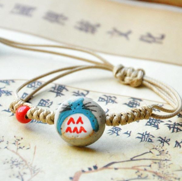 simple classic hand-woven totoro ceramic bead adjustable string bracelet women, Golden;silver
simple classic hand-woven totoro ceramic bead adjustable string bracelet women, Golden;silver
