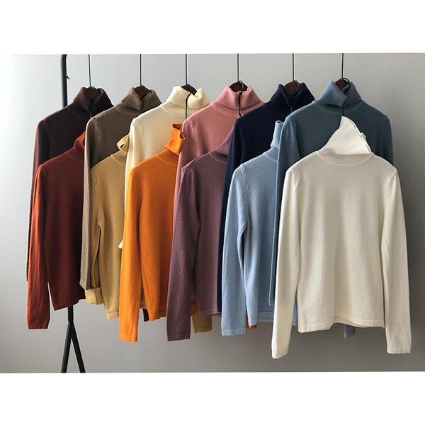 autumn/winter wool blouse women's knit turtleneck sweater fashion solid color undercoat trimmer jumper soft warm bottom blouse, White;black
autumn/winter wool blouse women's knit turtleneck sweater fashion solid color undercoat trimmer jumper soft warm bottom blouse, White;black