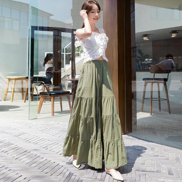 boho pants for women wide leg loose slacks summer empire elastic waist korean style pleated casual trousers bohemian pant, Black;white
boho pants for women wide leg loose slacks summer empire elastic waist korean style pleated casual trousers bohemian pant, Black;white