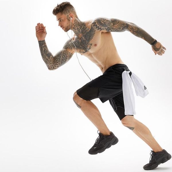 men's 2-in-1 bodybuilding workout lightweight double layer shorts with pockets quick drying for gym yoga training, White;black
men's 2-in-1 bodybuilding workout lightweight double layer shorts with pockets quick drying for gym yoga training, White;black