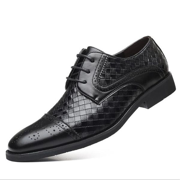 men business shoes splicing lace up male footwear shoes men pointed toe low heel formal wedding mens dress big size 38-48, Black
men business shoes splicing lace up male footwear shoes men pointed toe low heel formal wedding mens dress big size 38-48, Black