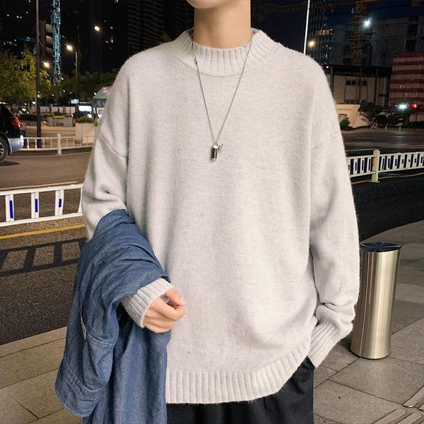 men's sweaters solid color all-match basic half-turtleneck sweater autumn and winter bottoming fat man's large size outer, White;black
men's sweaters solid color all-match basic half-turtleneck sweater autumn and winter bottoming fat man's large size outer, White;black