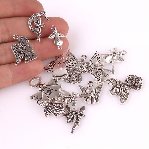 14pcs mixed тибетский посеребренная девушка angel fairy купидон подвески подвески изготовление ювелирных изделий браслет аксессуары diy реме, Silver
14pcs mixed тибетский посеребренная девушка angel fairy купидон подвески подвески изготовление ювелирных изделий браслет аксессуары diy реме, Silver