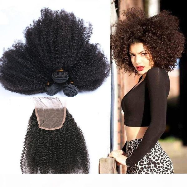mongolian kinky curly hair with lace closure 4pcs lot human hair weave 3 bundles with closure afro kinky curly virgin hair with closure, Black
mongolian kinky curly hair with lace closure 4pcs lot human hair weave 3 bundles with closure afro kinky curly virgin hair with closure, Black