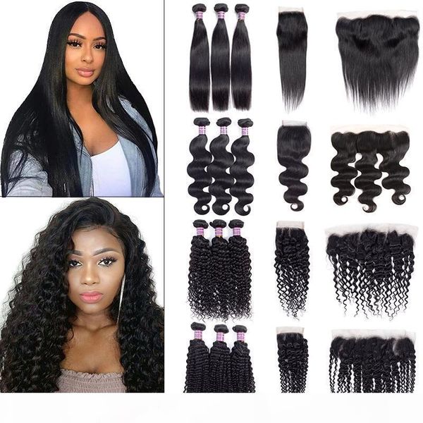 brazilian virgin straight hair bundles with closures body water deep wave bundles with lace frontal unprocessed kinky curly human hair weave, Black;brown
brazilian virgin straight hair bundles with closures body water deep wave bundles with lace frontal unprocessed kinky curly human hair weave, Black;brown