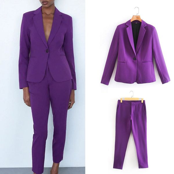 suits for women za 2020 autumn new single buckle fashion women's elegant suit pants and jacket trousers women's two-piece q1215, White;black
suits for women za 2020 autumn new single buckle fashion women's elegant suit pants and jacket trousers women's two-piece q1215, White;black