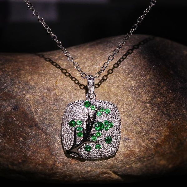 pendant necklaces fashion female tree branch zircon crystal silver necklace elegant temperament blossom charms chain for women
pendant necklaces fashion female tree branch zircon crystal silver necklace elegant temperament blossom charms chain for women