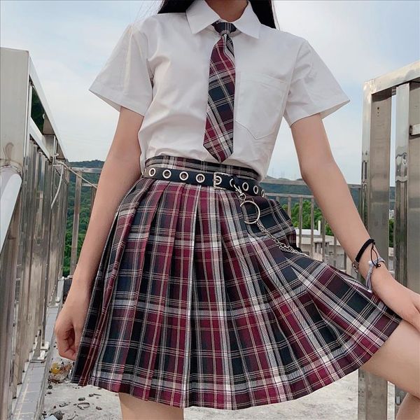 women red black gothic pleated plaid skirt summer high waist harajuku japanese students clothes cute mini skirts cosplay
women red black gothic pleated plaid skirt summer high waist harajuku japanese students clothes cute mini skirts cosplay
