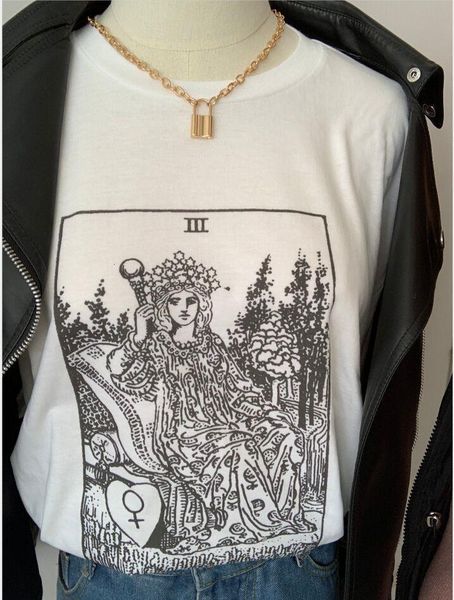 sunfiz yf the empress tarot card t shirt major arcana fortune telling occult t shirt casual o-neck casual for woman cotton tee, White
sunfiz yf the empress tarot card t shirt major arcana fortune telling occult t shirt casual o-neck casual for woman cotton tee, White