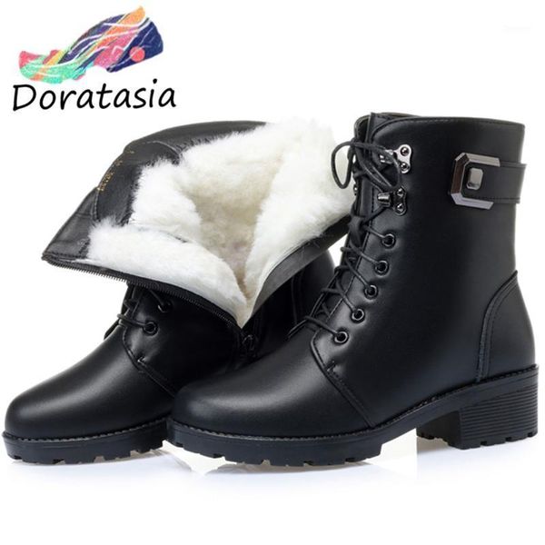 doratasia genuine leather women short plush classic black shoes brand boots women fashion buckle med heel ankle boots1
doratasia genuine leather women short plush classic black shoes brand boots women fashion buckle med heel ankle boots1