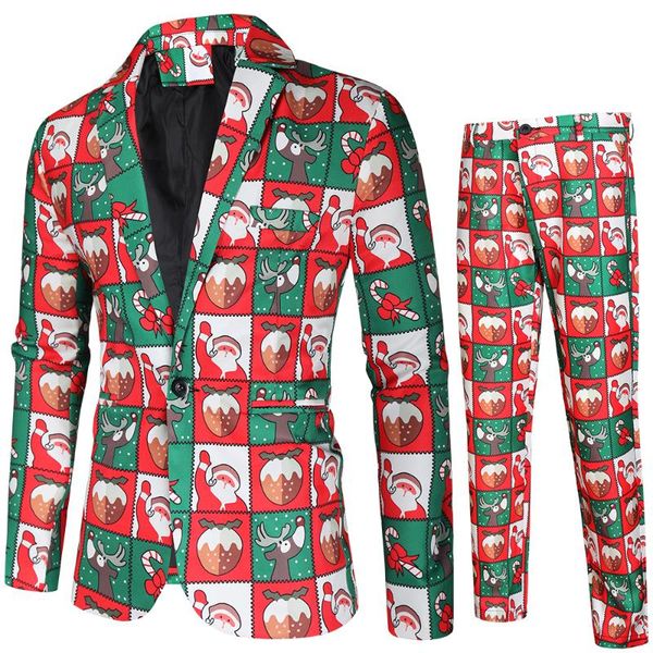 suit men 2020 new autumn winter fashion casual men's 3d printed two-piece christmas slim hip hop long-sleeved men's suits, White;black
suit men 2020 new autumn winter fashion casual men's 3d printed two-piece christmas slim hip hop long-sleeved men's suits, White;black