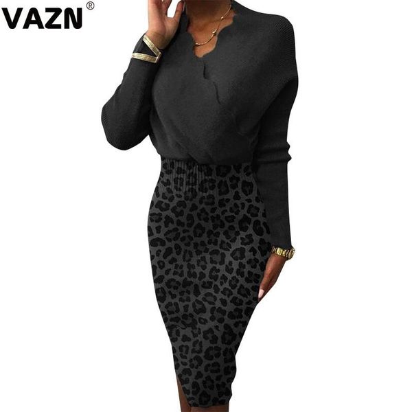 vazn 2021 leopard patchwork vintage office lady mature full sleeve women thin high waist pencil midi dress, Black;gray
vazn 2021 leopard patchwork vintage office lady mature full sleeve women thin high waist pencil midi dress, Black;gray