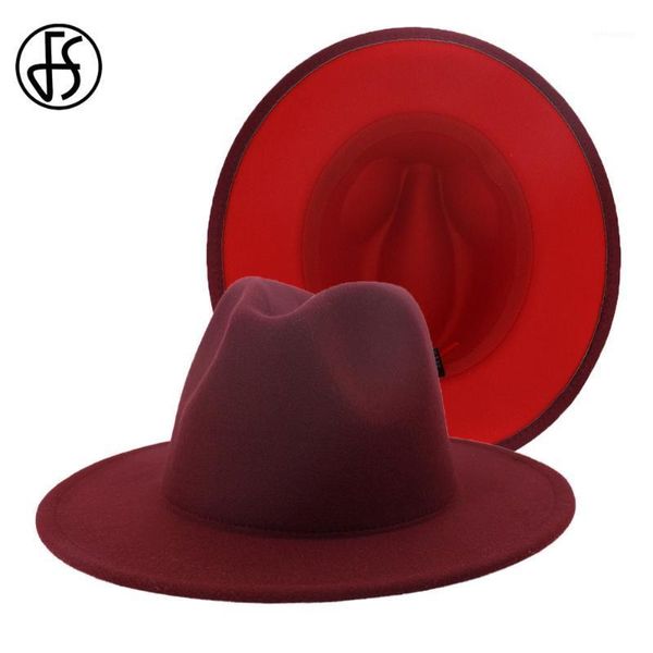 fs women fedora hat with red brim patchwork felt wool jazz trilby cap men ladies vintage gentleman elegant wide brim hats1, Blue;gray
fs women fedora hat with red brim patchwork felt wool jazz trilby cap men ladies vintage gentleman elegant wide brim hats1, Blue;gray