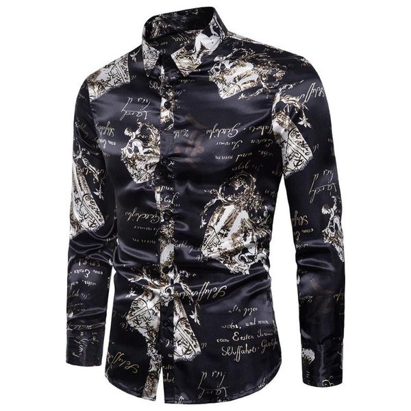 men's dress shirts men dance prom silk like satin slim turn down collar long sleeve buttons shirt, White;black
men's dress shirts men dance prom silk like satin slim turn down collar long sleeve buttons shirt, White;black