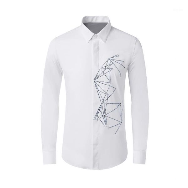 new arrival cotton fashion spring pyramid crystal long sleeve men casual shirts summer plus size l xl 2xl 3xl 4xl1, White;black
new arrival cotton fashion spring pyramid crystal long sleeve men casual shirts summer plus size l xl 2xl 3xl 4xl1, White;black