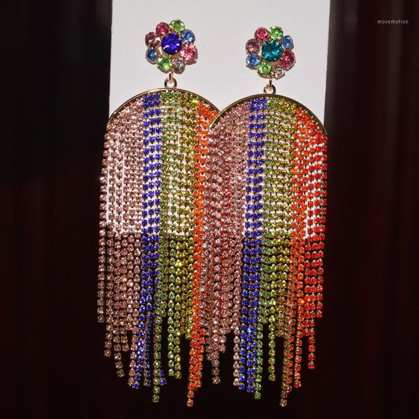 women fashion mutlicolors rhinestone tassel dangle earrings jewelry bohemia girl's party big statement earrings accessories1, Silver
women fashion mutlicolors rhinestone tassel dangle earrings jewelry bohemia girl's party big statement earrings accessories1, Silver