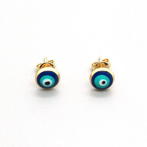 1pair simple blue turkish eye small stud earring for women vintage cute enamel round lucky evil eye ear stud jewelry e698-113, Golden;silver
1pair simple blue turkish eye small stud earring for women vintage cute enamel round lucky evil eye ear stud jewelry e698-113, Golden;silver