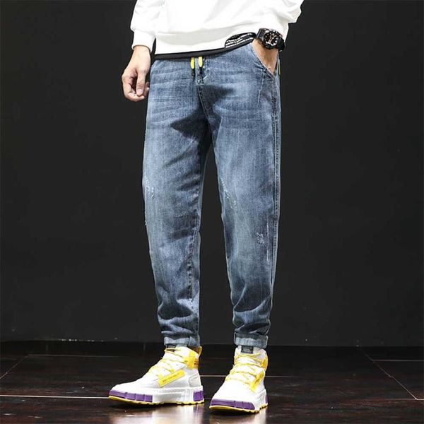 men's jeans fashion loose baggy harem men casual denim pants hiphop trousers streetwear clothing, Blue
men's jeans fashion loose baggy harem men casual denim pants hiphop trousers streetwear clothing, Blue