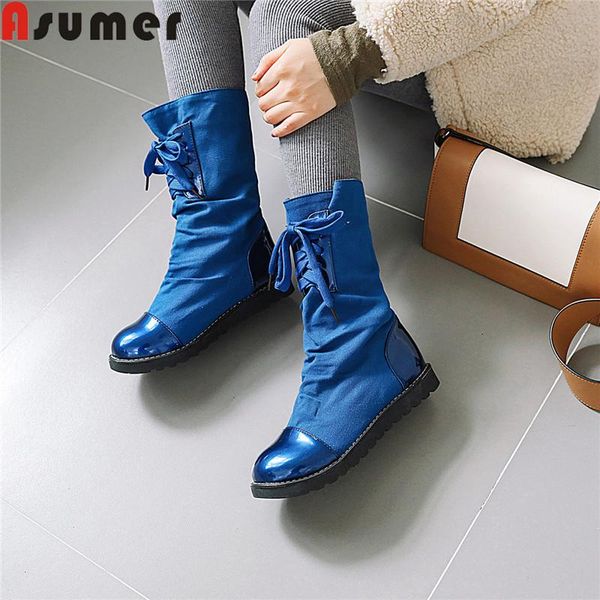 boots asumer big size 34-43 fashion ankle for women round toe slip on flat with ladies comfortable autumn winter, Black 
boots asumer big size 34-43 fashion ankle for women round toe slip on flat with ladies comfortable autumn winter, Black