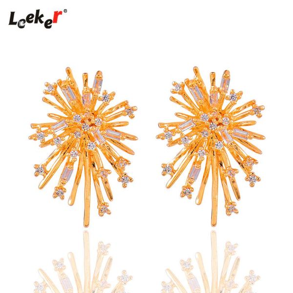 LEEKER Luxury Zircon Flower Stud Earrings Rose Gold Color Women Wedding Party Accessories Jewelry 597 LK7, Silver
LEEKER Luxury Zircon Flower Stud Earrings Rose Gold Color Women Wedding Party Accessories Jewelry 597 LK7, Silver
