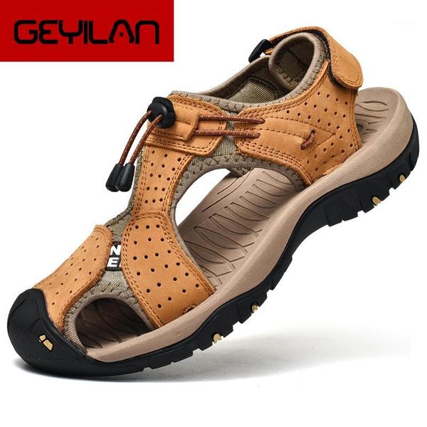 sandals quality men genuine leather summer fashion outdoor sneakers shoes casual non-slip footwear plus sizes 38-46 hombres1, Black
sandals quality men genuine leather summer fashion outdoor sneakers shoes casual non-slip footwear plus sizes 38-46 hombres1, Black