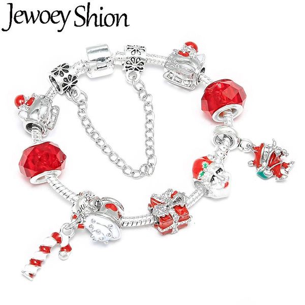 charm bracelets jewoey shion silver plated with santa claus pendants fit brand for women christmas gift, Golden;silver
charm bracelets jewoey shion silver plated with santa claus pendants fit brand for women christmas gift, Golden;silver