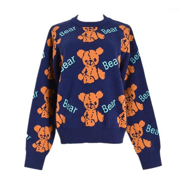 casual oversize sweater 2020 fashion o neck cartoon pattern blue loose pullover knitted warm winter sweater female1, White;black
casual oversize sweater 2020 fashion o neck cartoon pattern blue loose pullover knitted warm winter sweater female1, White;black