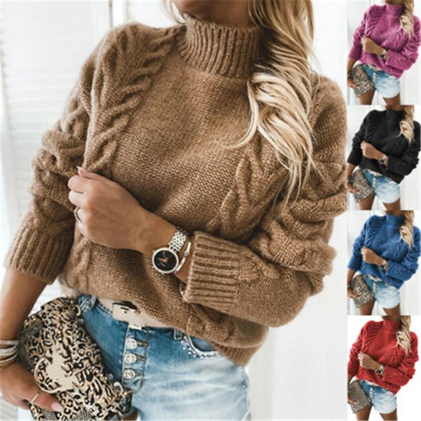 women hemp rope sweater fashion trend long sleeve high neck knitting pullover female winter new solid color casual loose sweater, White;black
women hemp rope sweater fashion trend long sleeve high neck knitting pullover female winter new solid color casual loose sweater, White;black