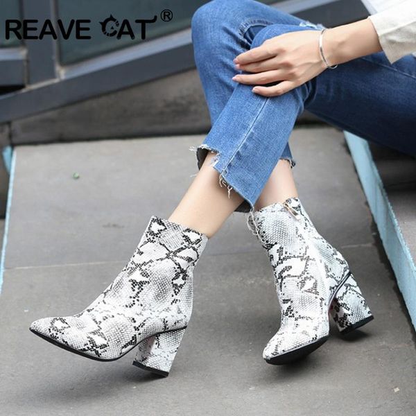 reave cat print snake pu women ankle botte buckle pointed toe footwear thick high heels female botas party shoes women new c869a, Black
reave cat print snake pu women ankle botte buckle pointed toe footwear thick high heels female botas party shoes women new c869a, Black