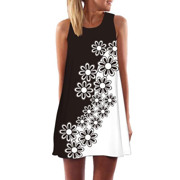 black white chiffon dresses for women 2021 fashion sleeveless summer dress mini tank dress casual oversized femme robe, Black;gray
black white chiffon dresses for women 2021 fashion sleeveless summer dress mini tank dress casual oversized femme robe, Black;gray