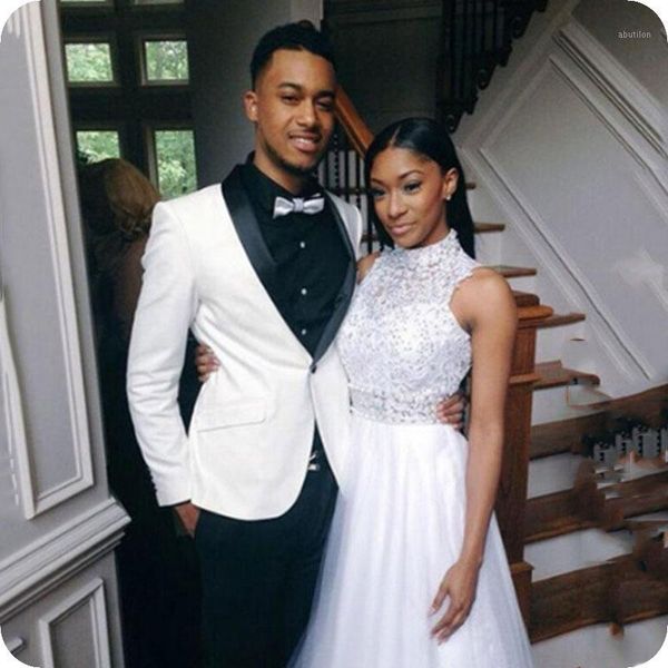 men's suits & blazers tpsaade slim fit groom tuxedo casual white for wedding man prom party 2 pieces custom costume homme fit1, White;black
men's suits & blazers tpsaade slim fit groom tuxedo casual white for wedding man prom party 2 pieces custom costume homme fit1, White;black