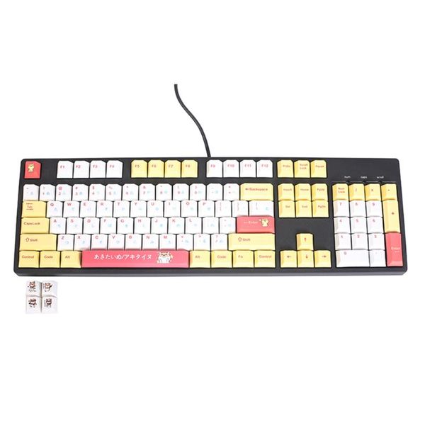 shiba inu design 128 keys sublimation pbt keycaps for cherry mx switch mechanical gaming keyboard japanese style key caps
shiba inu design 128 keys sublimation pbt keycaps for cherry mx switch mechanical gaming keyboard japanese style key caps