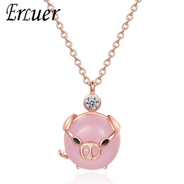 erluer necklaces for women fashion adjustable pink crystal piglet jewelry girl glamour rose gold zircon necklace jewellery, Silver
erluer necklaces for women fashion adjustable pink crystal piglet jewelry girl glamour rose gold zircon necklace jewellery, Silver