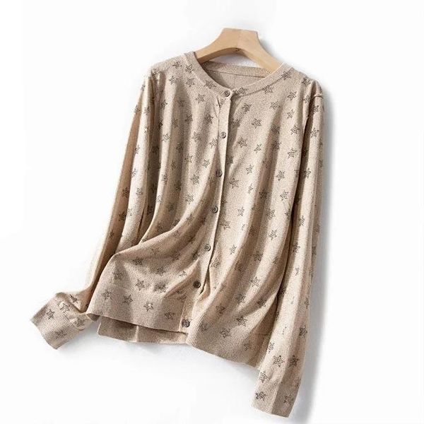 women sweater fall/winter 2020 new knitted cardigan fashion casual star diamond comfortable linen knitted cardigan sweater, White
women sweater fall/winter 2020 new knitted cardigan fashion casual star diamond comfortable linen knitted cardigan sweater, White